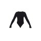 Basic Black Cotton Blend Scoop Neck Long Sleeve Bodysuit Basic Black Cotton Blend Scoop Neck Long Sleeve Bodysuit