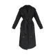 Petite Black Oversized Trench Coat Petite Black Oversized Trench Coat