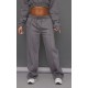 Petite Steel Blue Wide Leg Seam Detailed Sweatpants Petite Steel Blue Wide Leg Seam Detailed Sweatpants