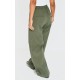 Petite Green Peach Skin Wide Leg Cargo Pants Petite Green Peach Skin Wide Leg Cargo Pants