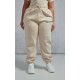 PRETTYLITTLETHING Plus Oatmeal High Waisted Cuffed Sweatpants PRETTYLITTLETHING Plus Oatmeal High Waisted Cuffed Sweatpants