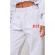PRETTYLITTLETHING Grey Marl Oversized Cuffed Sweatpants PRETTYLITTLETHING Grey Marl Oversized Cuffed Sweatpants