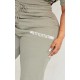 PRETTYLITTLETHING Plus Sage Khaki High Waisted Cuffed Sweatpants PRETTYLITTLETHING Plus Sage Khaki High Waisted Cuffed Sweatpants