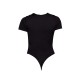 PRETTYLITTLETHING Black Logo Short Sleeved Bodysuit PRETTYLITTLETHING Black Logo Short Sleeved Bodysuit