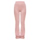 PRETTYLITTLETHING Light Pink Printed Flared Pants PRETTYLITTLETHING Light Pink Printed Flared Pants
