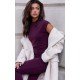 Burgundy Premium Soft Touch Boatneck Longline Top Burgundy Premium Soft Touch Boatneck Longline Top