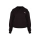 PRETTYLITTLETHING Petite Black Badge Detail Oversize Hoodie PRETTYLITTLETHING Petite Black Badge Detail Oversize Hoodie