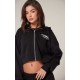 PRETTYLITTLETHING Black Premium Print Zip Front Hoodie PRETTYLITTLETHING Black Premium Print Zip Front Hoodie