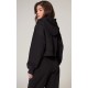 PRETTYLITTLETHING Black Premium Print Zip Front Hoodie PRETTYLITTLETHING Black Premium Print Zip Front Hoodie