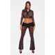 Shape Black Lace Flares With Ruched Skirt Shape Black Lace Flares With Ruched Skirt