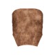 Chocolate Washed Faux Leather Dip Hem Corset Chocolate Washed Faux Leather Dip Hem Corset