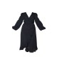 Plus Black Ruffle Wrap Front Midi Dress Plus Black Ruffle Wrap Front Midi Dress