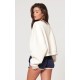 PRETTYLITTLETHING Cream Athletics Club Embossed Oversized Boxy Sweatshirt PRETTYLITTLETHING Cream Athletics Club Embossed Oversized Boxy Sweatshirt