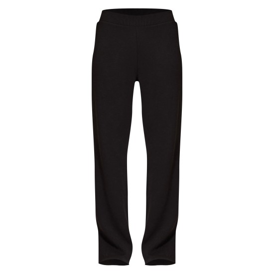 Black Flared Split Hem Sweatpants Black Flared Split Hem Sweatpants
