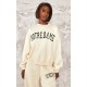 Tall Cream Notre Dame Oversized Sweatshirt Tall Cream Notre Dame Oversized Sweatshirt