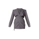 PLT Label Charcoal Tie Side Detail Blazer Dress PLT Label Charcoal Tie Side Detail Blazer Dress
