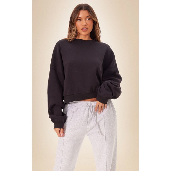 Black Oversized Boxy Sweatshirt Black Oversized Boxy Sweatshirt