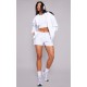 White Oversized Zip Up Plain Front Hoodie White Oversized Zip Up Plain Front Hoodie