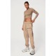 PRETTYLITTLETHING Mocha Cuffed High Waisted Sweatpants PRETTYLITTLETHING Mocha Cuffed High Waisted Sweatpants