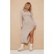 Mocha Luxe Knit Cut Out Maxi Dress Mocha Luxe Knit Cut Out Maxi Dress