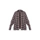 Chocolate Oversized Checked Shirt Chocolate Oversized Checked Shirt