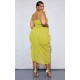 Plus Olive Underwire Detail Draped Midi Dress Plus Olive Underwire Detail Draped Midi Dress