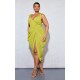 Plus Olive Underwire Detail Draped Midi Dress Plus Olive Underwire Detail Draped Midi Dress