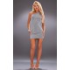 Silver Glitter Textured One Shoulder Bodycon Dress Silver Glitter Textured One Shoulder Bodycon Dress