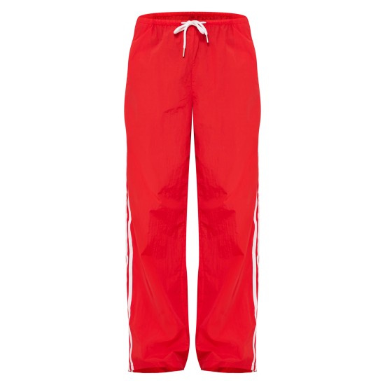 Bright Red Shell Side Stripe Detail Wide Leg Pants Bright Red Shell Side Stripe Detail Wide Leg Pants