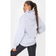 Grey Chicago Print Oversized Hoodie Grey Chicago Print Oversized Hoodie
