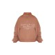 PRETTYLITTLETHING Mocha Logo Embroidered Half Zip Sweatshirt PRETTYLITTLETHING Mocha Logo Embroidered Half Zip Sweatshirt