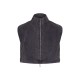 Washed Charcoal Twill Zip Up Top Washed Charcoal Twill Zip Up Top