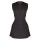 Petite Black Tailored Fitted Mini Dress Petite Black Tailored Fitted Mini Dress