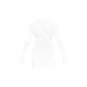 White Crinkle Texture Long Sleeve Bodycon Dress White Crinkle Texture Long Sleeve Bodycon Dress