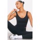 Black Sculpt Longline Padded Sports Vest Black Sculpt Longline Padded Sports Vest