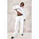 Tall White Double Waistband Wide Leg Sweatpant Tall White Double Waistband Wide Leg Sweatpant