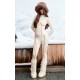 PRETTYLITTLETHING Cream Ski Contrast Seam Sculpt Jacket & Leggings Set PRETTYLITTLETHING Cream Ski Contrast Seam Sculpt Jacket & Leggings Set