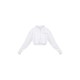 PRETTYLITTLETHING White Copyright Graphic Zip Through Crop Hoodie PRETTYLITTLETHING White Copyright Graphic Zip Through Crop Hoodie