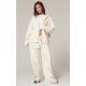 PRETTYLITTLETHING Cream Premium Embroidered Zip Front Oversized Hoodie PRETTYLITTLETHING Cream Premium Embroidered Zip Front Oversized Hoodie