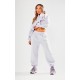 PRETTYLITTLETHING Petite Ash Grey Branded Sweatpants PRETTYLITTLETHING Petite Ash Grey Branded Sweatpants