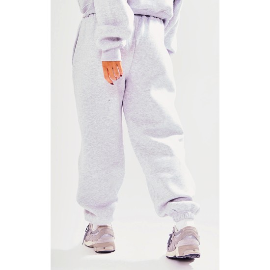 PRETTYLITTLETHING Petite Ash Grey Branded Sweatpants PRETTYLITTLETHING Petite Ash Grey Branded Sweatpants