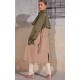 Khaki Contrast Oversized Belted Midi Trench Coat Khaki Contrast Oversized Belted Midi Trench Coat