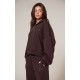 PRETTYLITTLETHING Chocolate Half Zip Embroidered Sweatshirt PRETTYLITTLETHING Chocolate Half Zip Embroidered Sweatshirt