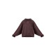 PRETTYLITTLETHING Chocolate Half Zip Embroidered Sweatshirt PRETTYLITTLETHING Chocolate Half Zip Embroidered Sweatshirt