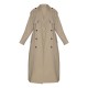 Beige Belted Double Breasted Trench Coat Beige Belted Double Breasted Trench Coat