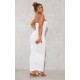Shape White Textured Bandeau Midaxi Dress Shape White Textured Bandeau Midaxi Dress