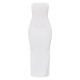 Shape White Textured Bandeau Midaxi Dress Shape White Textured Bandeau Midaxi Dress