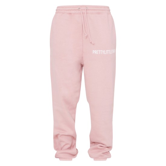 PRETTYLITTLETHING Light Pink High Waist Cuffed Sweatpants PRETTYLITTLETHING Light Pink High Waist Cuffed Sweatpants