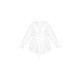 Plus White Faux Suede Cargo Ruched Waist Shirt Plus White Faux Suede Cargo Ruched Waist Shirt