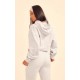 PRETTYLITTLETHING Grey Marl Copyright Graphic Zip Through Crop Hoodie PRETTYLITTLETHING Grey Marl Copyright Graphic Zip Through Crop Hoodie